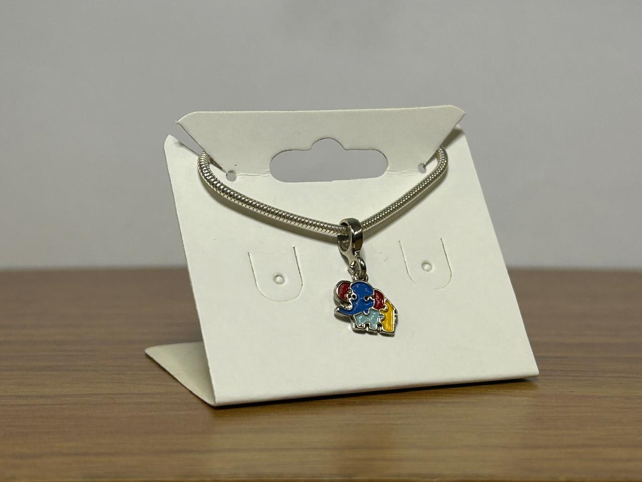 Berloque Elefante Autismo - Força e Apoio à Conscientização