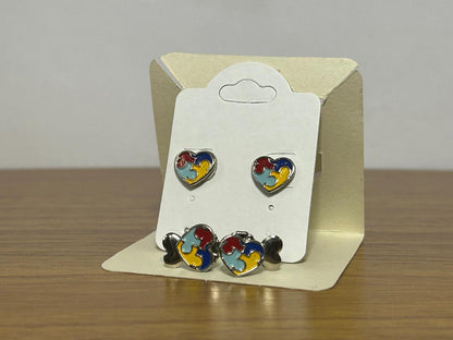 Par de Brincos Autismo - Empatia e Inclusão em Cada Detalhe