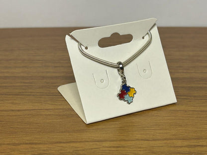 Berloque Quebra-Cabeça Autismo - Apoio à Conscientização e Inclusão